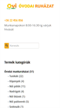 Mobile Screenshot of oviruha.hu